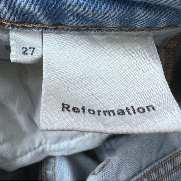 Reformation Julia Crop High Waist Cigarette Jeans Size 27 - Picture 11 of 11